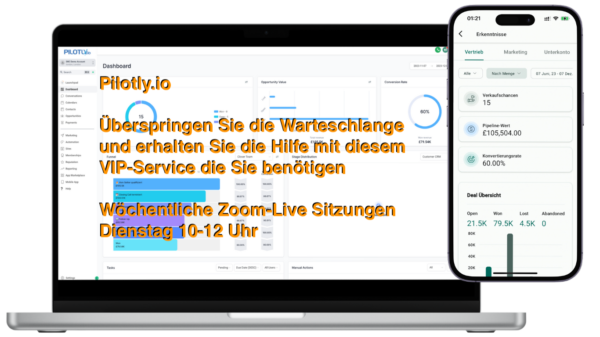 Pilotly.io DBC - Exklusive Priority Support Begleitung | mtl. Zahlung